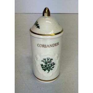 Vintage Coriander The Lenox Spice Garden 1992 Fine Porcelain Spice Jar